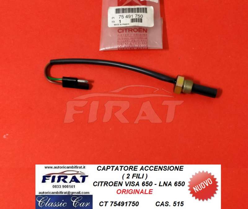 CAPTATORE ACCENCIONE CITROEN VISA - LN 650 2 FILI (75491750)